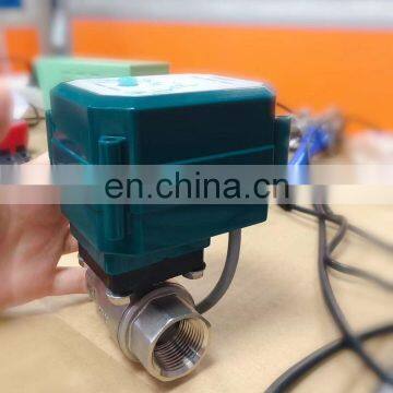 Wifi Hvac Valve Automatic Shut off Smart Valve Stainless Steel Brass BSP NPT Motorized Flow Control Valve photo-4