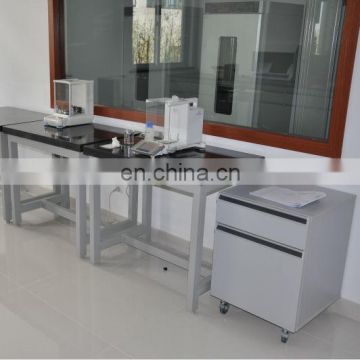 Steel Laboratory Adjustable Bench with Movable Cabinet in Chemical Lab