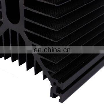 Black Anodized Aluminum Extrusion Heat Sink Profile photo-6