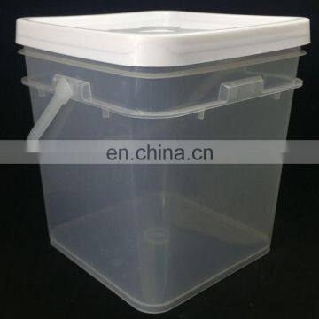 Manufacture High Quality 15L Plastic Square Bucket/pail With Lid and Handle photo-5