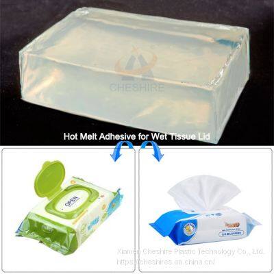 Wet Tissue Lid Glue Colorless Transparent Tissue Paper Box Hot Melt Pressure Sensitive Adhesive for Wet Wipe Lid Cap