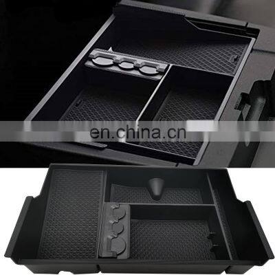 Interior Accessories Parts Silicone Armrest Rest Storage Box Center Control Console Organizer Tray For Toyota Tundra 2007-2021 photo-5