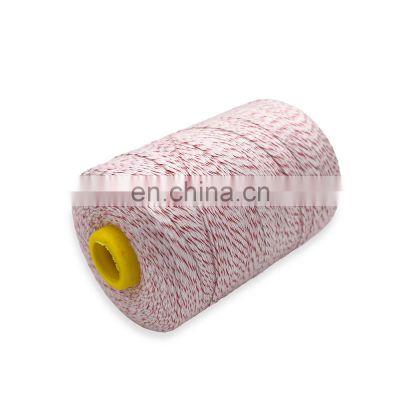 china supplier closing sewing thread in white and red color of polyester thread for bag closer