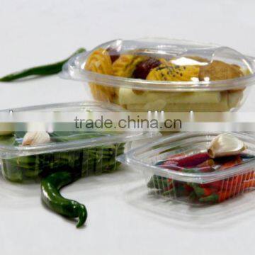 PET plastic box, disposable food container, 8oz/240ml