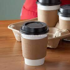 Eco friendly 12 oz paper cups for hot drinks china double wall coffee cups