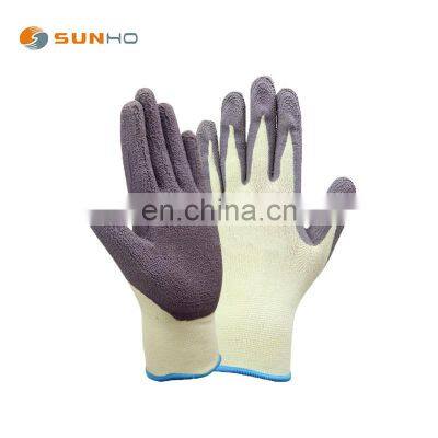 Sunnyhope gloves for work gloves bamboo purple latex foam cheap work safety gloves