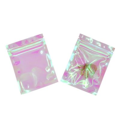 Custom Design Logo Clear Plastic Zipper Blank Cosmetic Bags For Cosmetics Earrings Jewelry