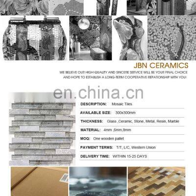 Waterjet Mosaic Brick Mosaic Tile Crystal Glass Mosaic Tiles for Kitchen Bathroom Wall Tile photo-4