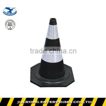 Wholesale height 50cm Soft Flexible Rubber plastic traffic cone TC201