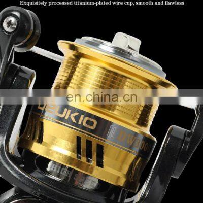 Металлическое вращающееся колесо, узкая катушка, конструкция с ЧПУ-рукой, рыболовный катушка с нейлонным корпусом, катушка для крючков photo-4