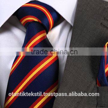 Blue Striped, Necktie set, pocket square and cufflink set neck tie, corbata, gravate, krawatte, cravatta, fashion tie