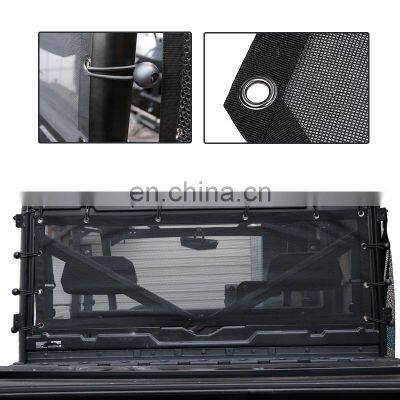 UTV Rear Window Net Mesh Rear Wind Screen Shade Shield Cover Net Fit for Polaris RZR XP 1000 photo-4