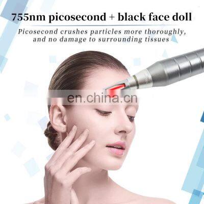 Pico Laser Tattoo Pigments Removal Machine Q Switch 755 1064 Picosecond Laser Wash Eyebrows Freckle Carbon Peeling Beauty Device