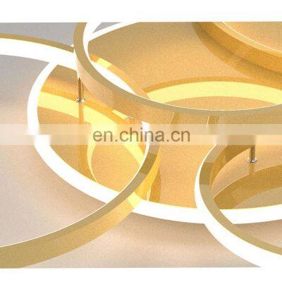Gold Ceiling Lighting For Bedroom Indoor Lamps Parlor Foyer Lamp Modern Acrylic Ceiling LED Lamp photo-3