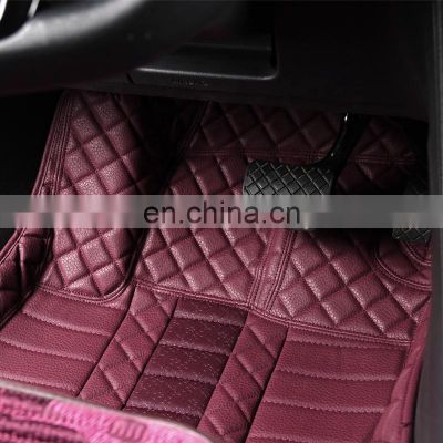 HFTM Wholesale Universal Durable Interior Autoparts 3d 5d Brown Beige Car Floor Mats for Volkswagen Golf With High Quality