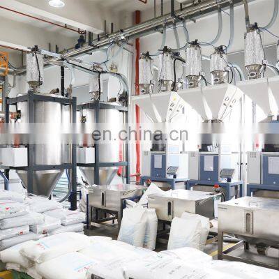 Liansu Plastic Granule  PVC  PE PET ABS Automatic Dosing Gravimetric Blender Mixing and \t dehumidifier dryer System