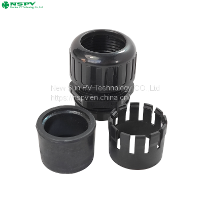 Nylon Flexible Explosion-proof Cable Gland Connector 25mm Plain Screwed Adaptor photo-3