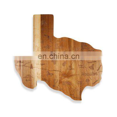 Wood Reversible Organic Bamboo Cutting Board For Meat Fruit Vegetable For Kitchen