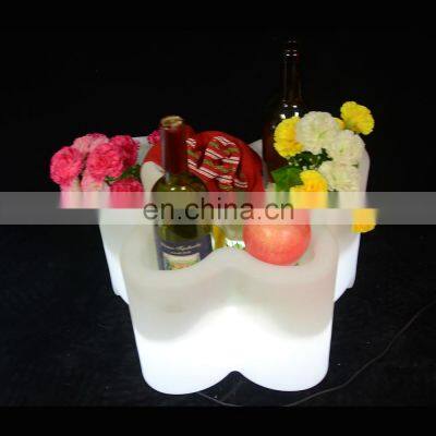 High quality Bar Light  12L large rechargeable led ice bucket for champagne wine bottle  Portable LED ice bucket