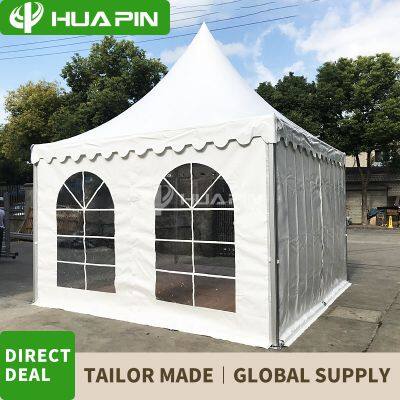 5x5m Pointed Tent Aluminum Alloy Bracket Four Foot Sunshade Tent Exhibition and Sales Event European Style Pagoda Tent photo-4