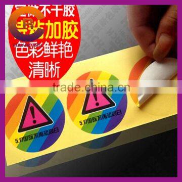 Full printing custom made colored number stickers