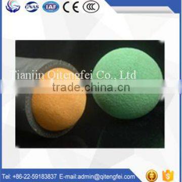 China supplier the concrete pump accessories concrete pump orange natural cleaning ball
