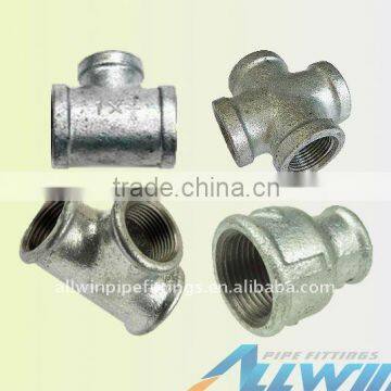 black/galvanized malleable iron pipe fittings