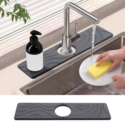 Absorbent Quick Dry Diatomite Stone Kithcen Sink Faucet Mats Factory