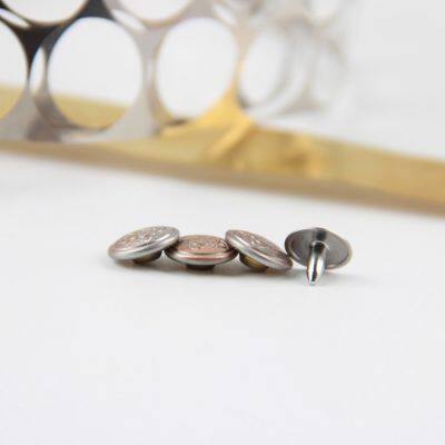 High Quality Brass Material Brass Rivet With Brass Nail for Jeans Denim Jeans Garment Jacket photo-4