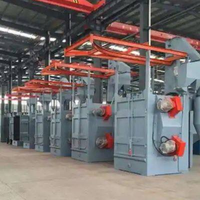 Hook type shot blasting machine widely used for cleaning the surface of workpieces