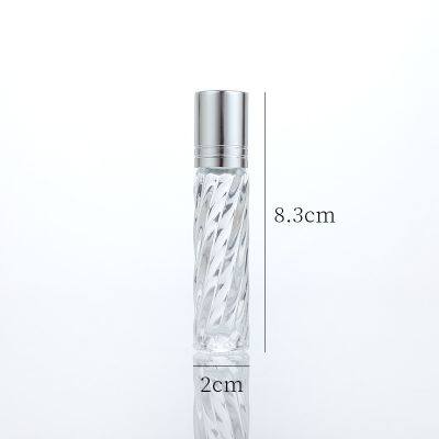 Прозрачные матовые стеклянные роликовые флаконы объемом 5 мл и 8 мл, подзаряжаемые для парфюма, эфирных масел и губного масла photo-4