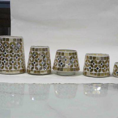 Glass Candle Holder Glass Vase Mosaic Vase photo-5