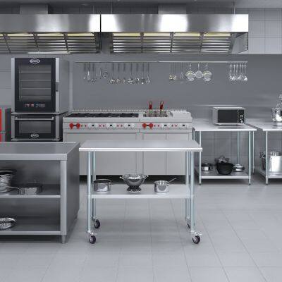 Stainless Steel Workbench, Suitable for Kitchen Food Preparation, Applicable to Commercial and Residential Use. photo-4