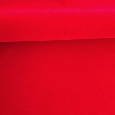 Red Flocking Velvet | Polyester Flocked Fabric | Nylon Flcok Velvet | Flocking Velveteen Fabrics Supplier