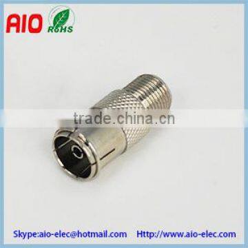 RF connector adaptor 9.5MM TV PAL IEC female to F female