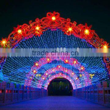 Outdoor street Lights arches festival decoration