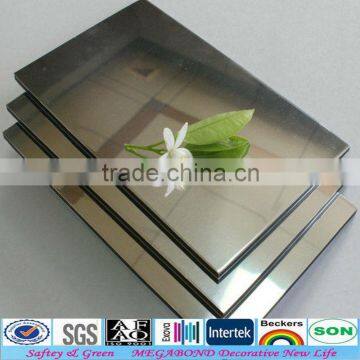 silver/gold mirror acp panel mirror acp aluminum composite panel