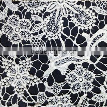 2016 Fashion Lace Accessory Hot Hollow Out Cotton Lace Fabric and Pattern Design for Garment photo-2