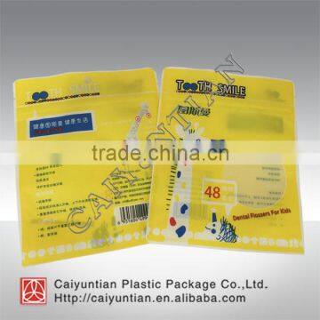 Kid's Dental Floss Plastic Packing Bag With Zipper photo-2