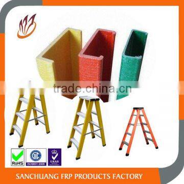 Fiberglass profile as replacement rail of Ladder