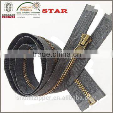 #5 open end metal zipper for mens' jackets