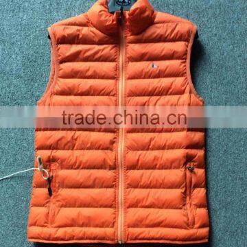 varsity winter 100% polyester wholesale girl down vest for winter