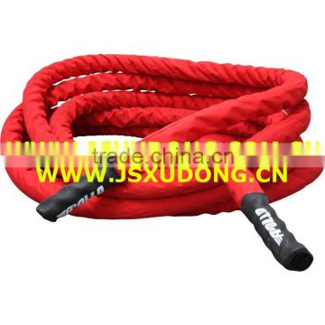 Battle rope with RED color sheath