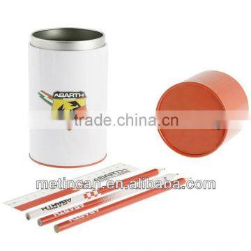 cylinder shaped pen tin holder