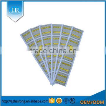 Custom adhesive pp material packaging labels