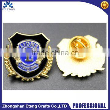 best popular sale custom pin badge with butterfly clasp