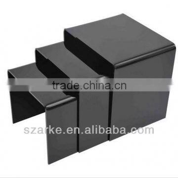 nested black acrylic table