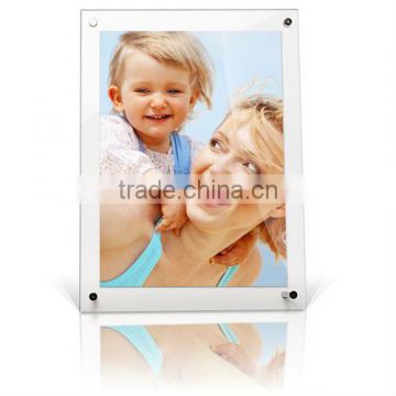 Wall Mounted Acrylic Photo Frame 5x7 inches Floating Acrylic Frame