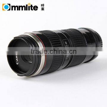 Stainless Steel Camera Len Cup Small Black Mug for Canon 70-200mm