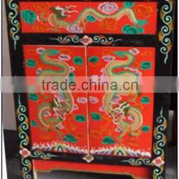 Chinese antique reproduction painted cabinet